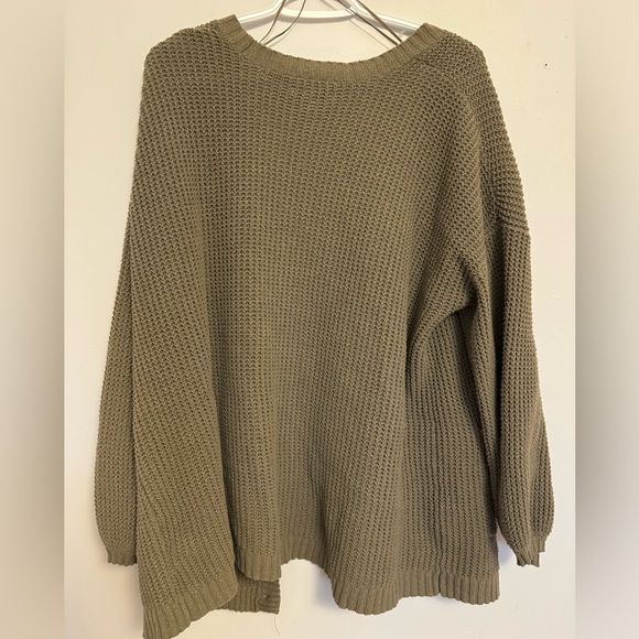 Mushroom brown cardigan sweater - Picture 2 of 3